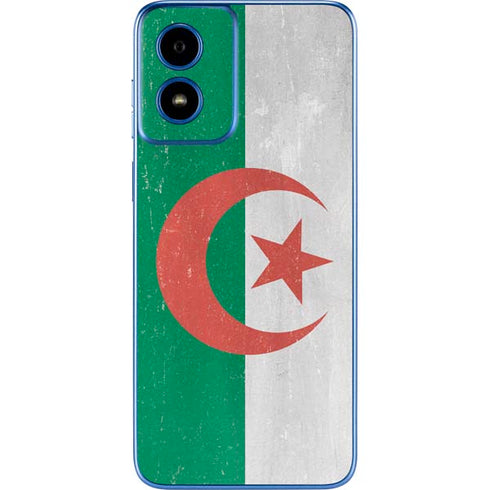 Algeria Flag Distressed Moto G Play 4G (2024) Skin